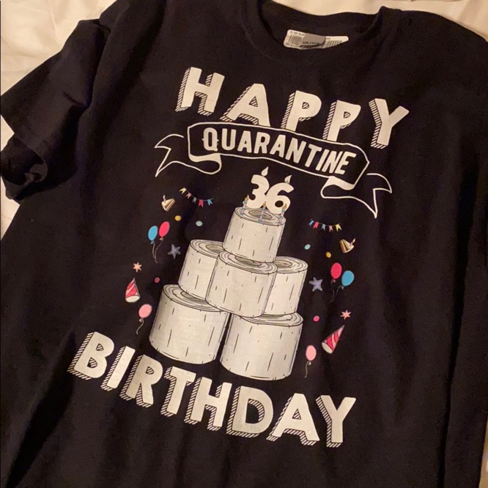 Birthday 36 Tshirt Quarantine XL EUC